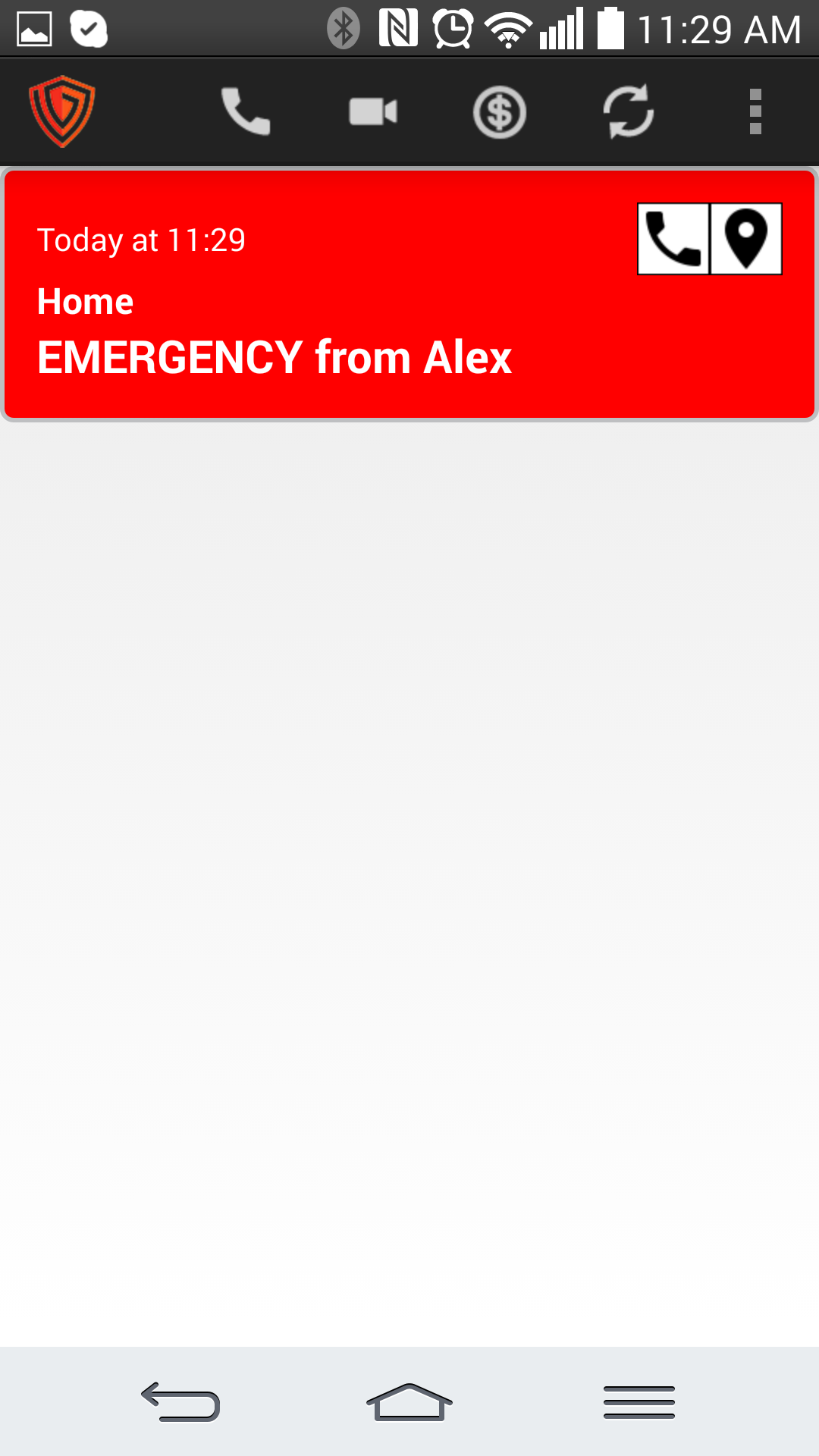 Receiving Emergency Alert